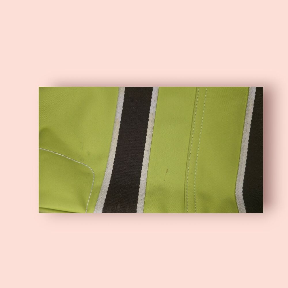 Coach Hampton Weekend Tote Lime Green Chartreuse Nylon Y2K Tote Bag C04K-6261 - Picture 4 of 8
